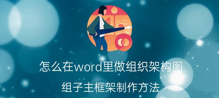 怎么在word里做组织架构图 组子主框架制作方法？